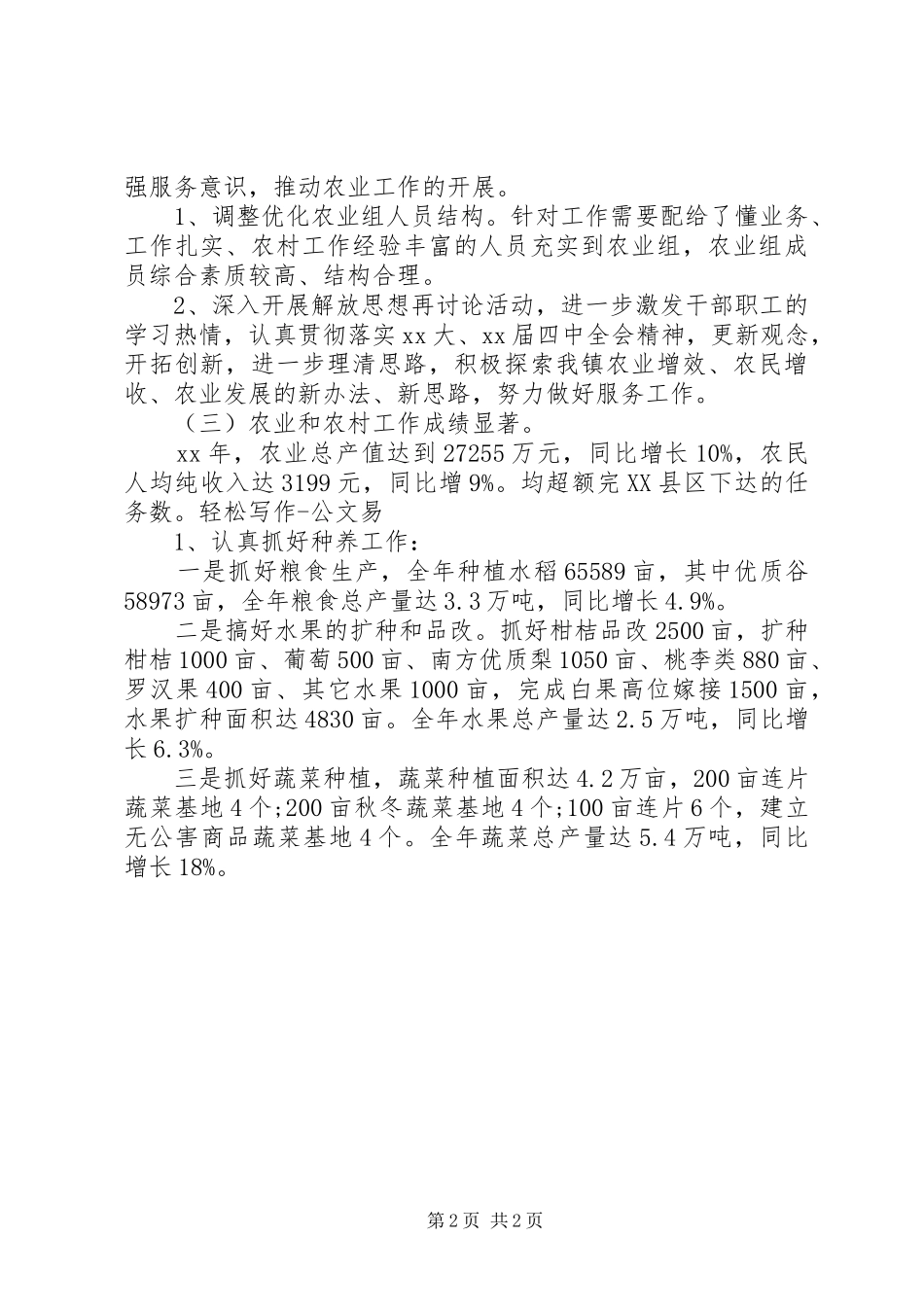 2024年分管农业副镇长致辞_第2页