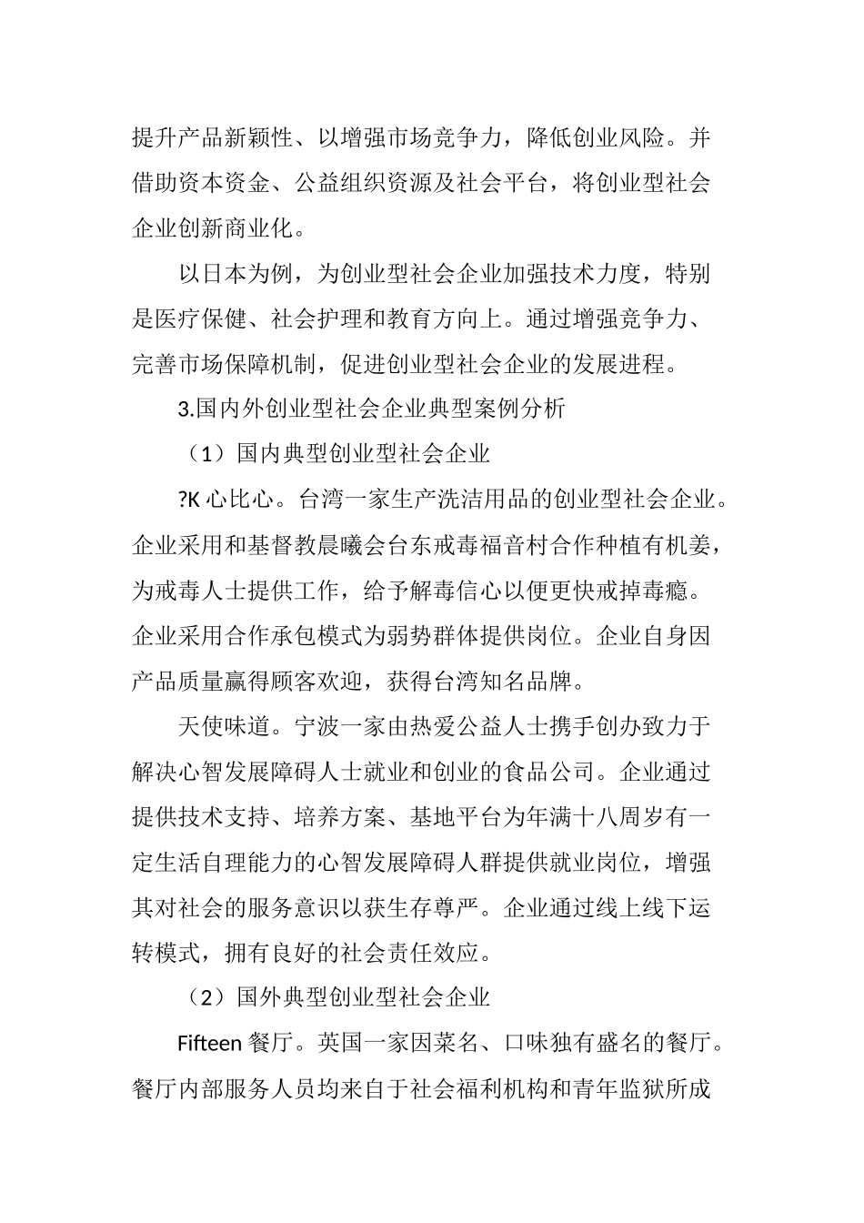 国内外创业型社会企业对比分析_第3页