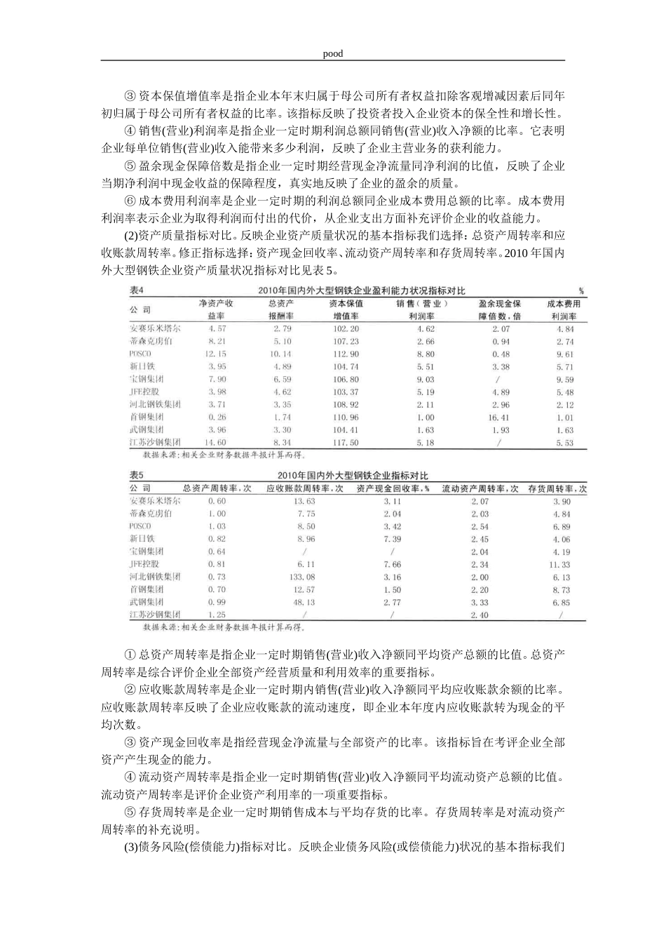 国内外大型钢铁企业主要经营指标对比分析_第3页
