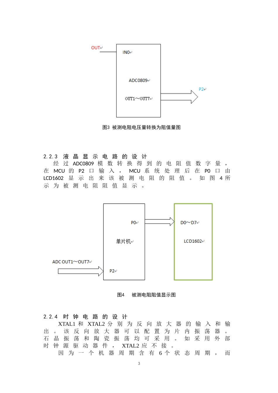 基于单片机的电阻测量设计修改_第3页