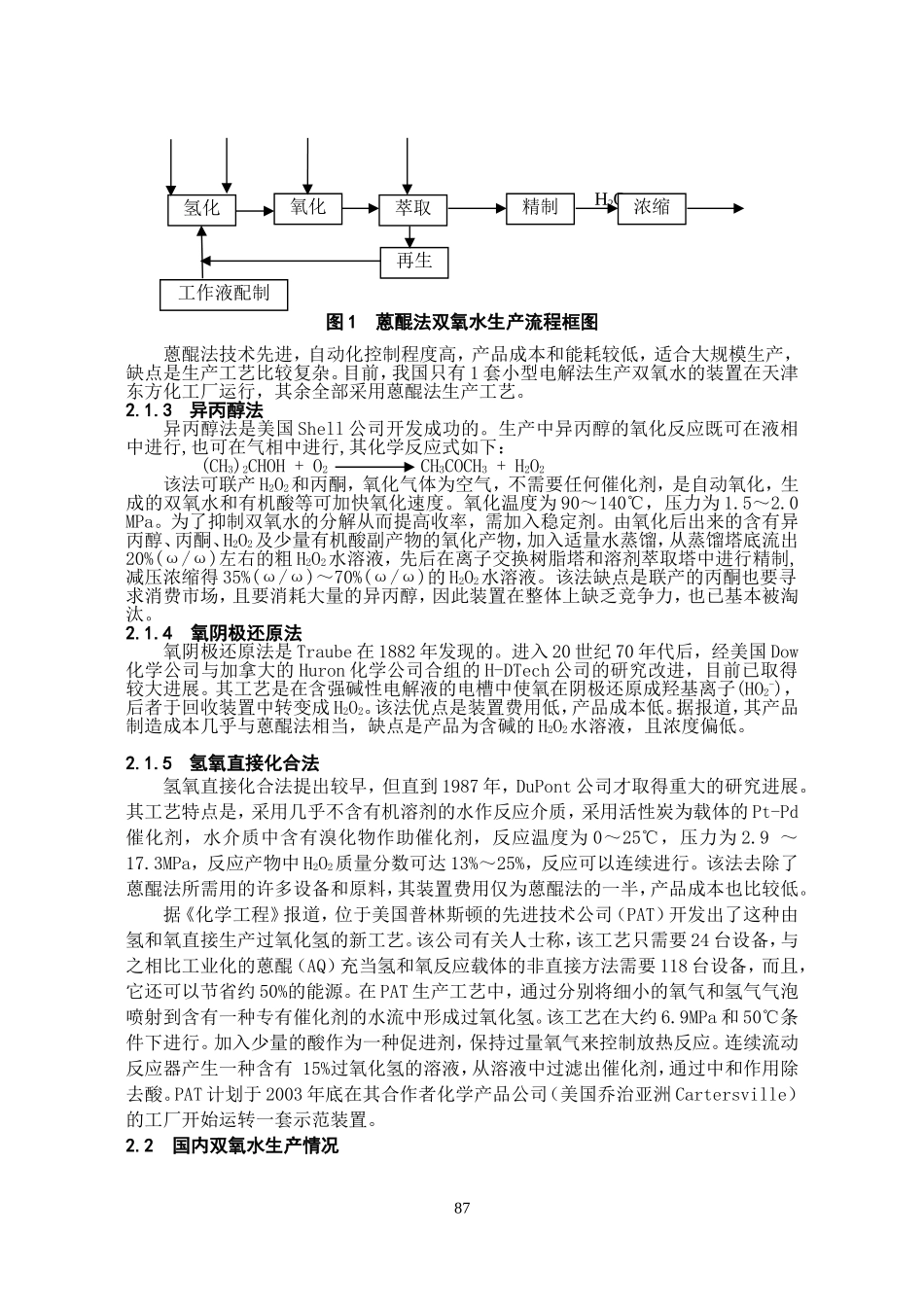 国内外过氧化氢的生产与应用_第2页