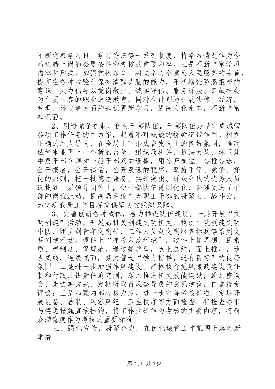 2024年城市执法工作打算_第2页