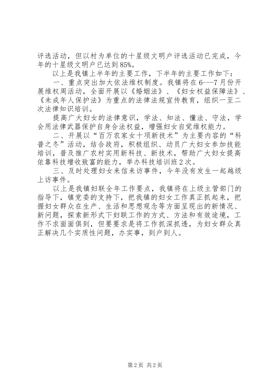 2024年妇联年度的工作总结_第2页