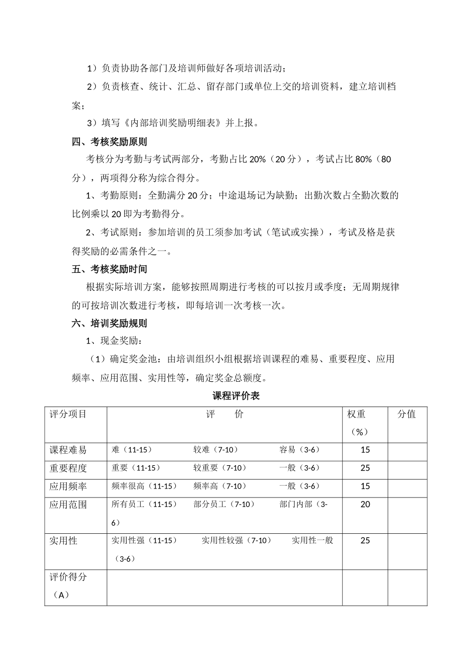 培训考核奖励办法_第2页