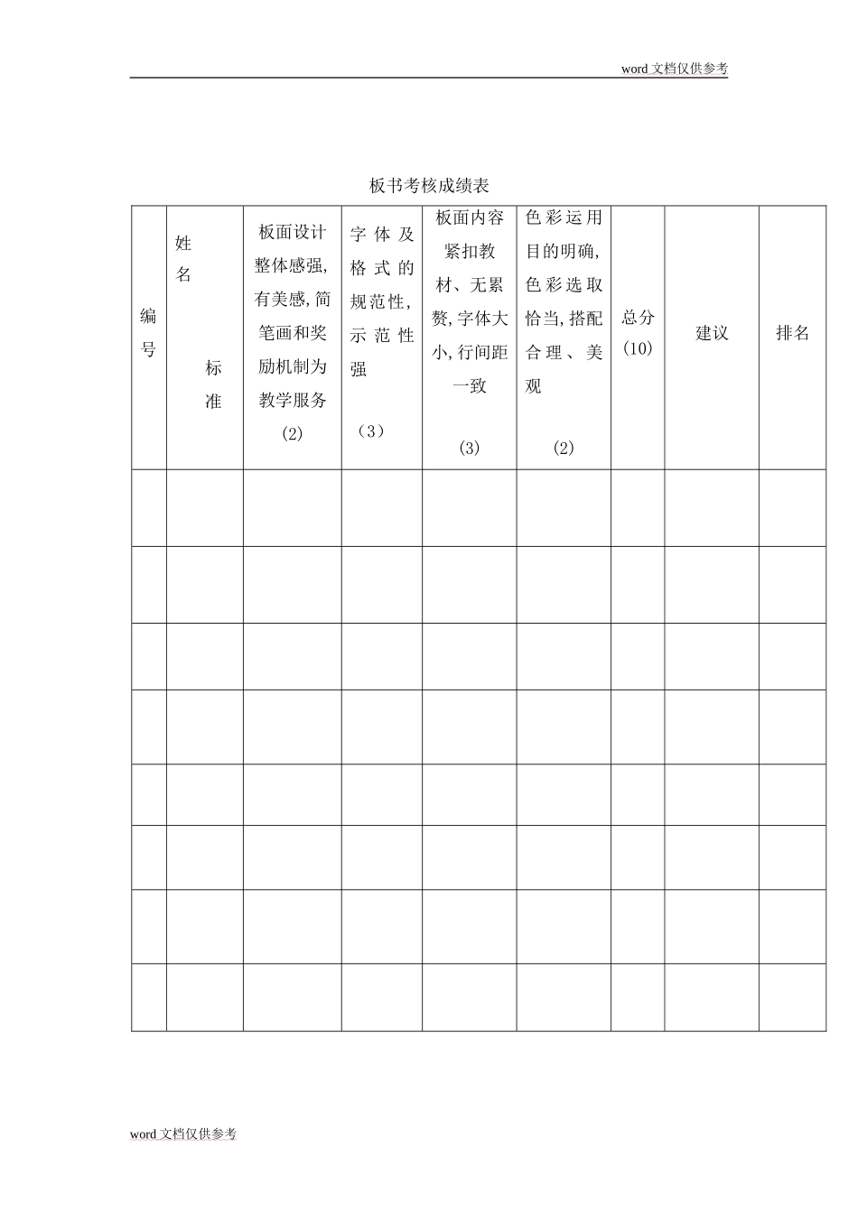 培训学校各类表格_第3页