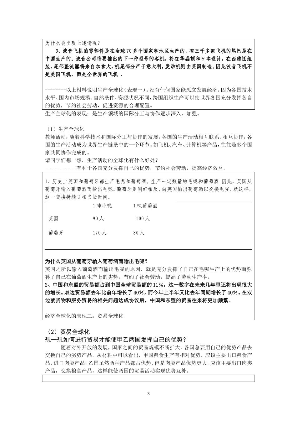 基础知识复习《经济全球化》(二十三)_第3页