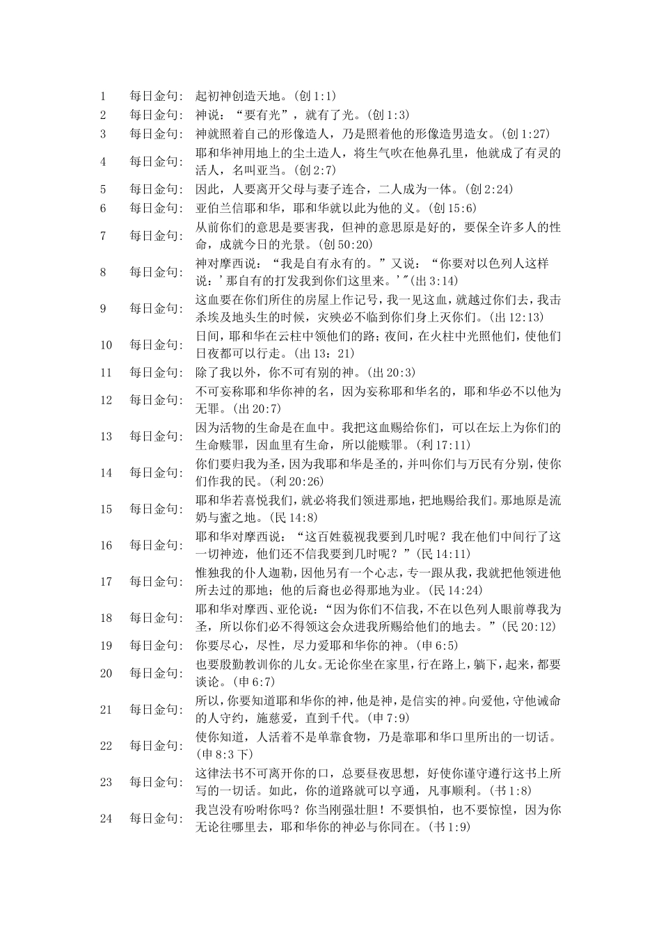 圣经金句整理_第1页