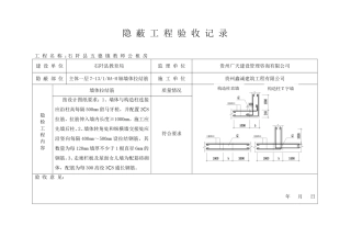 墙体拉结筋隐蔽工程验收记录(2)