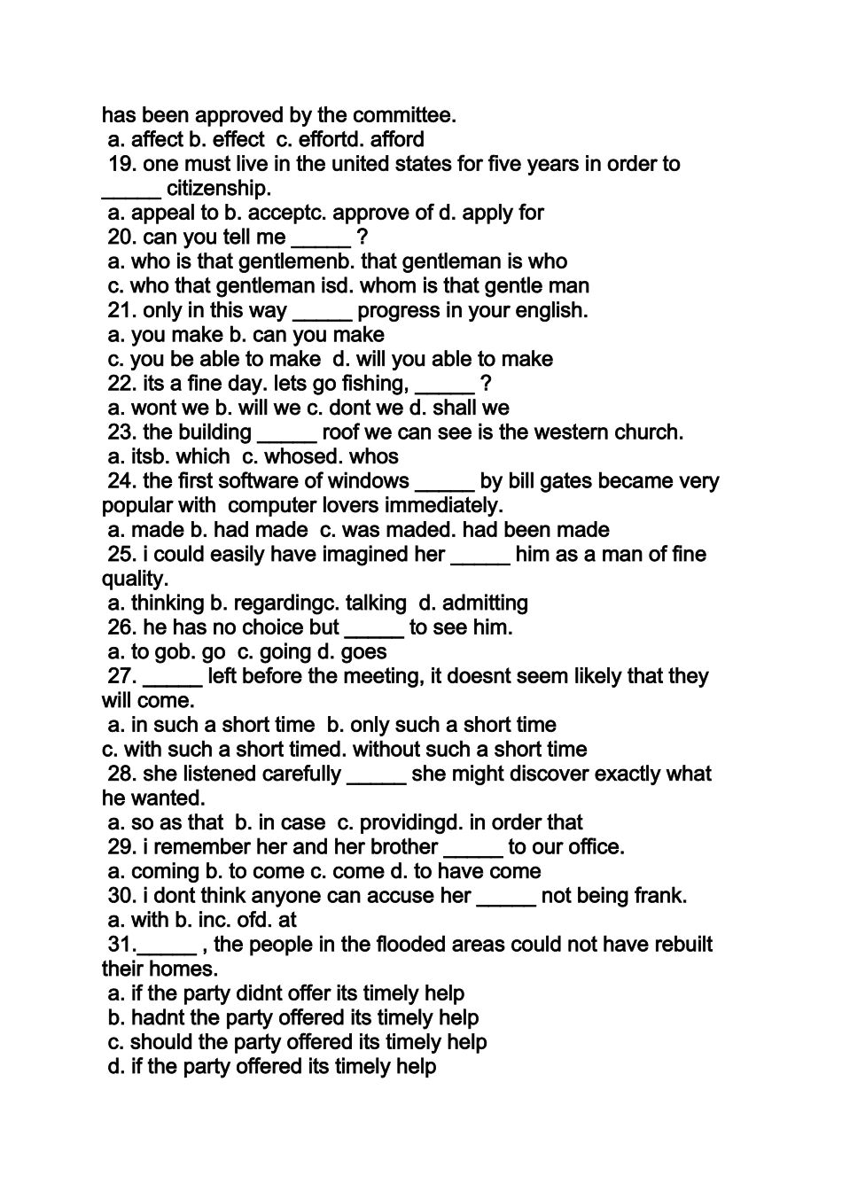 四川省大学英语三级考试答案_第3页