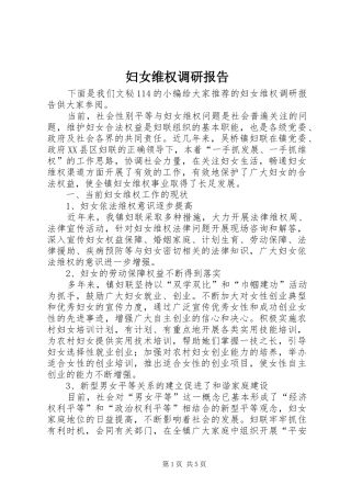 2024年妇女维权调研报告