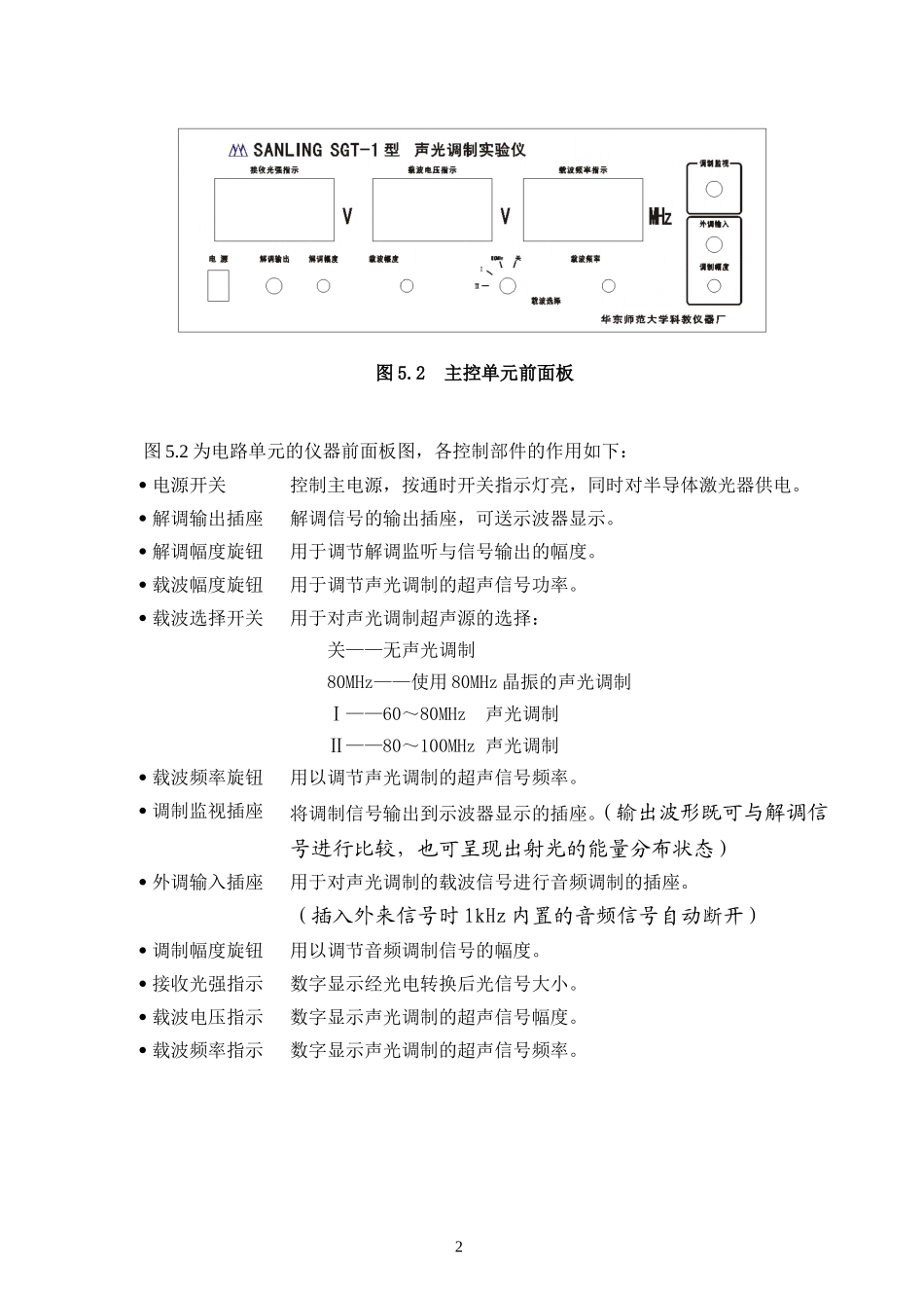 声光调制实验_第2页