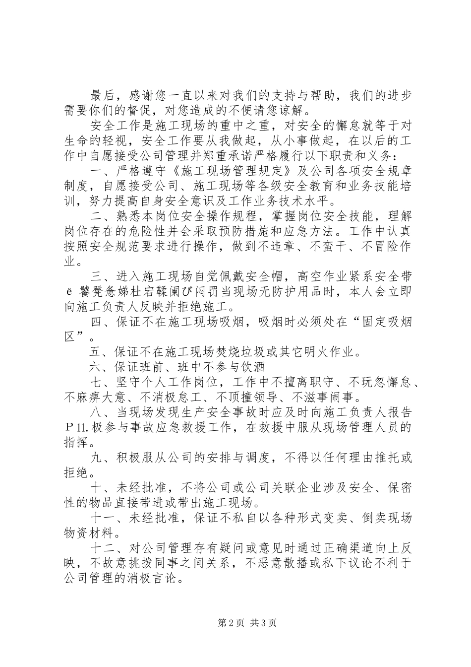 2024年出行安全责任保证书范文_第2页