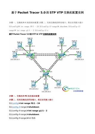 基于Packet-Tracer-5.0的STP-VTP交换机配置实例