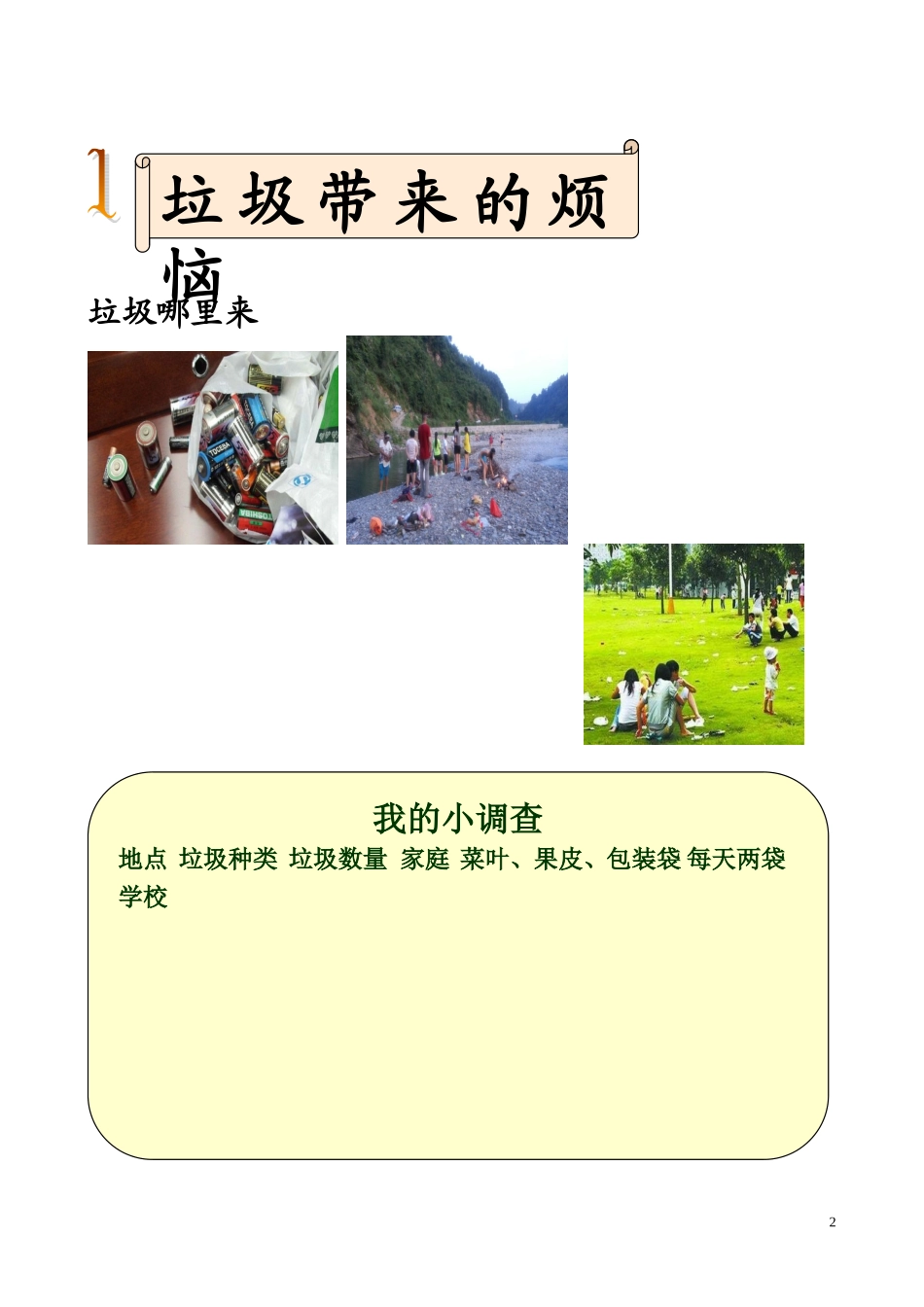 垃圾带来的烦恼-校本课程教材_第2页