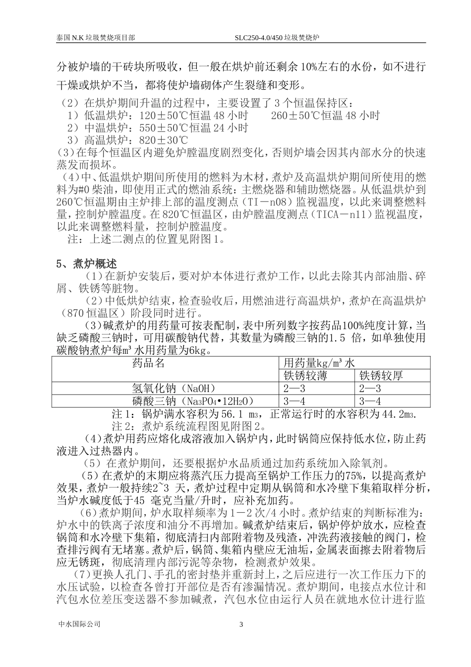垃圾发电厂锅炉烘炉方案_第3页