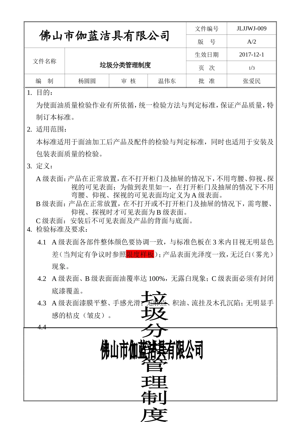 垃圾分类管理制度_第1页