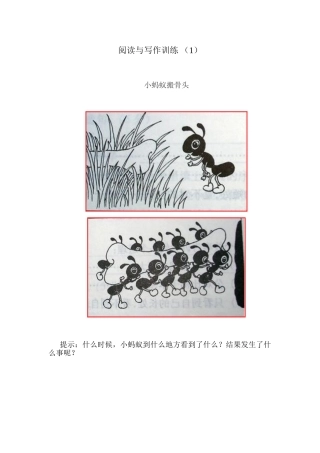 培训班材料---一二年级看图写话训练----精华--可直接打印