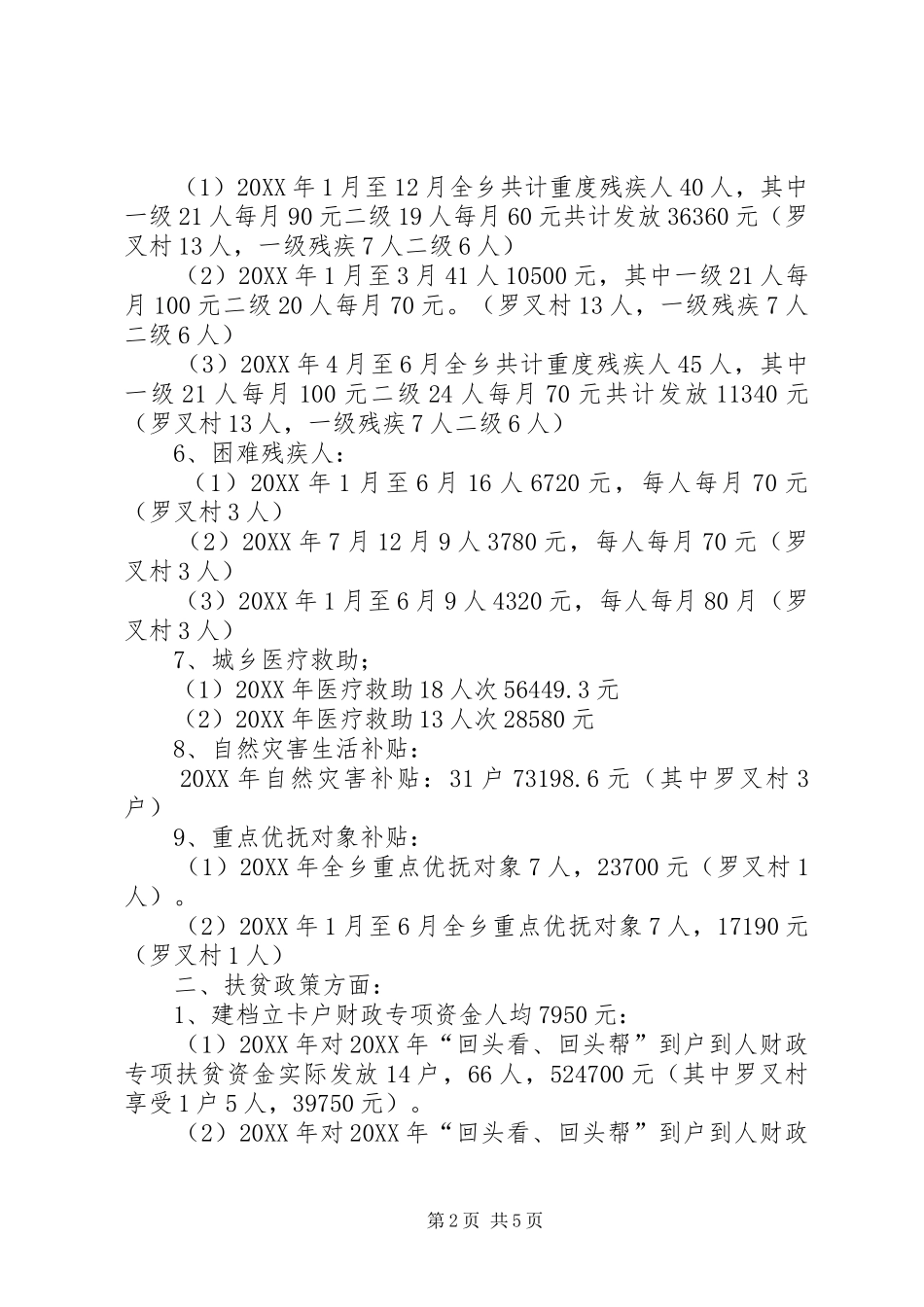 2024年惠民惠农财政补贴资金一卡通自查报告_第2页