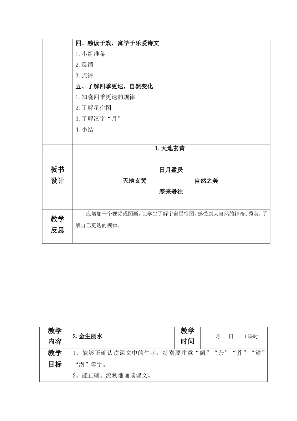 四年-国学教案千字文_第2页