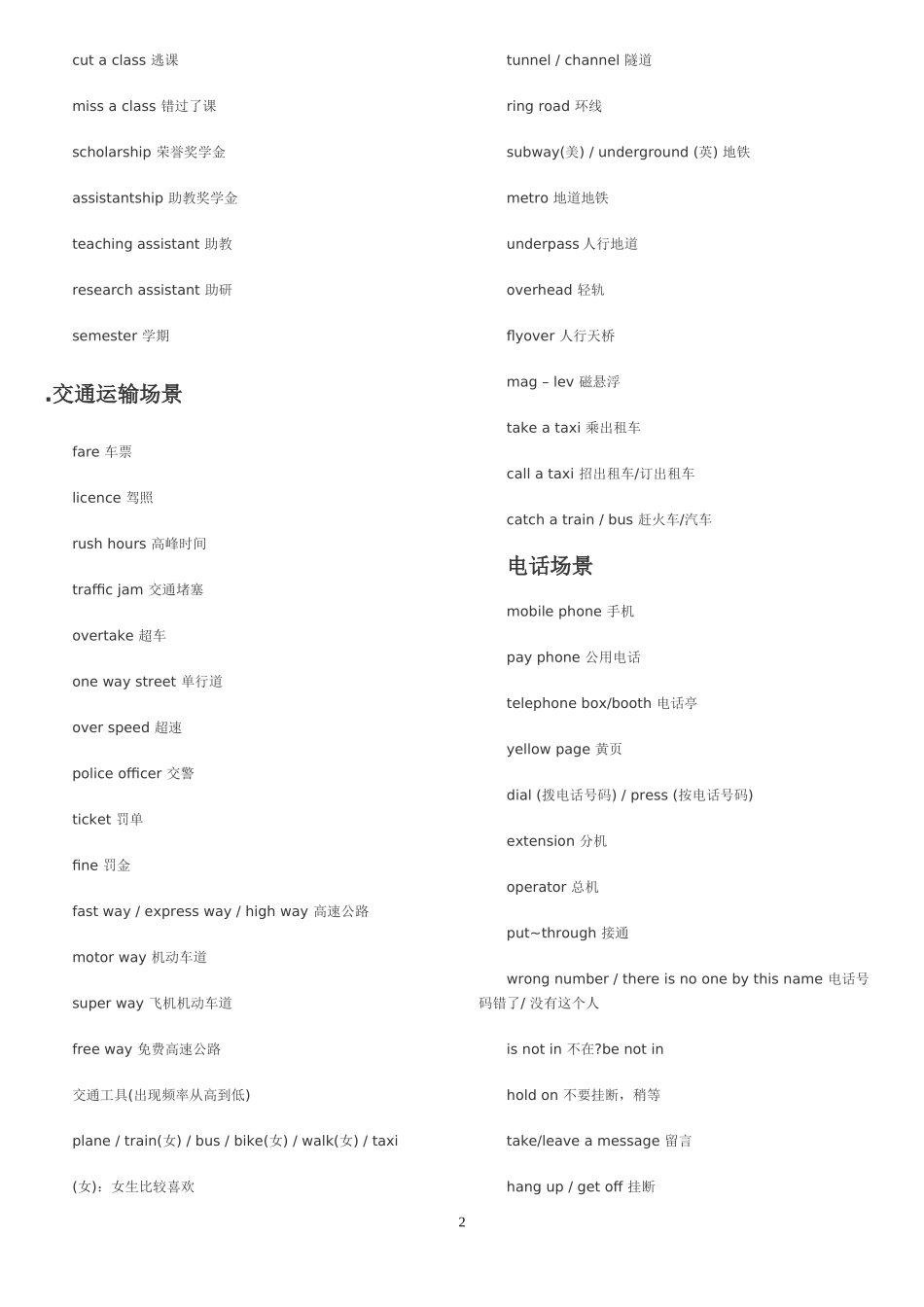 四级备考——听力—短对话_第2页