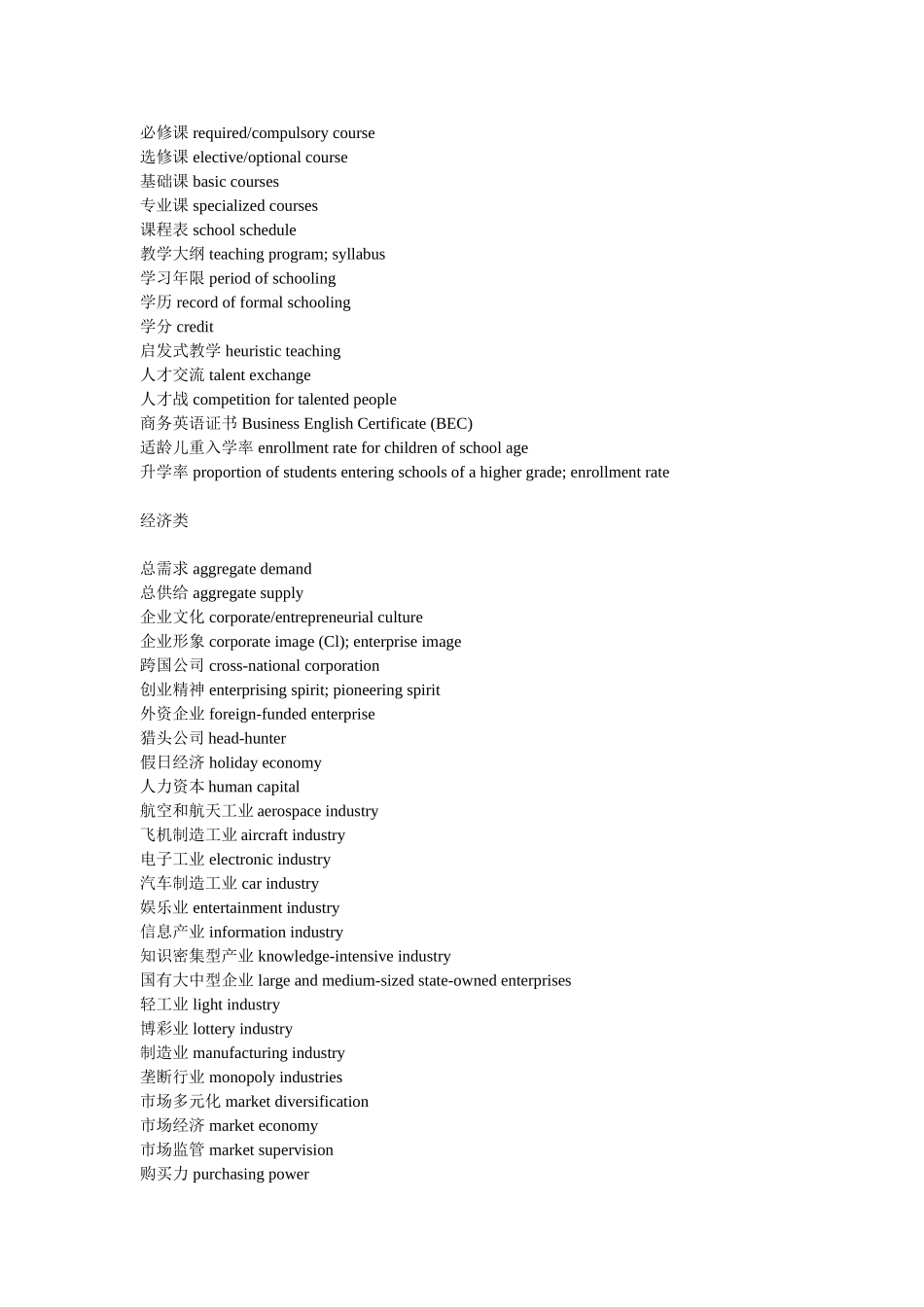 四级翻译名词_第2页