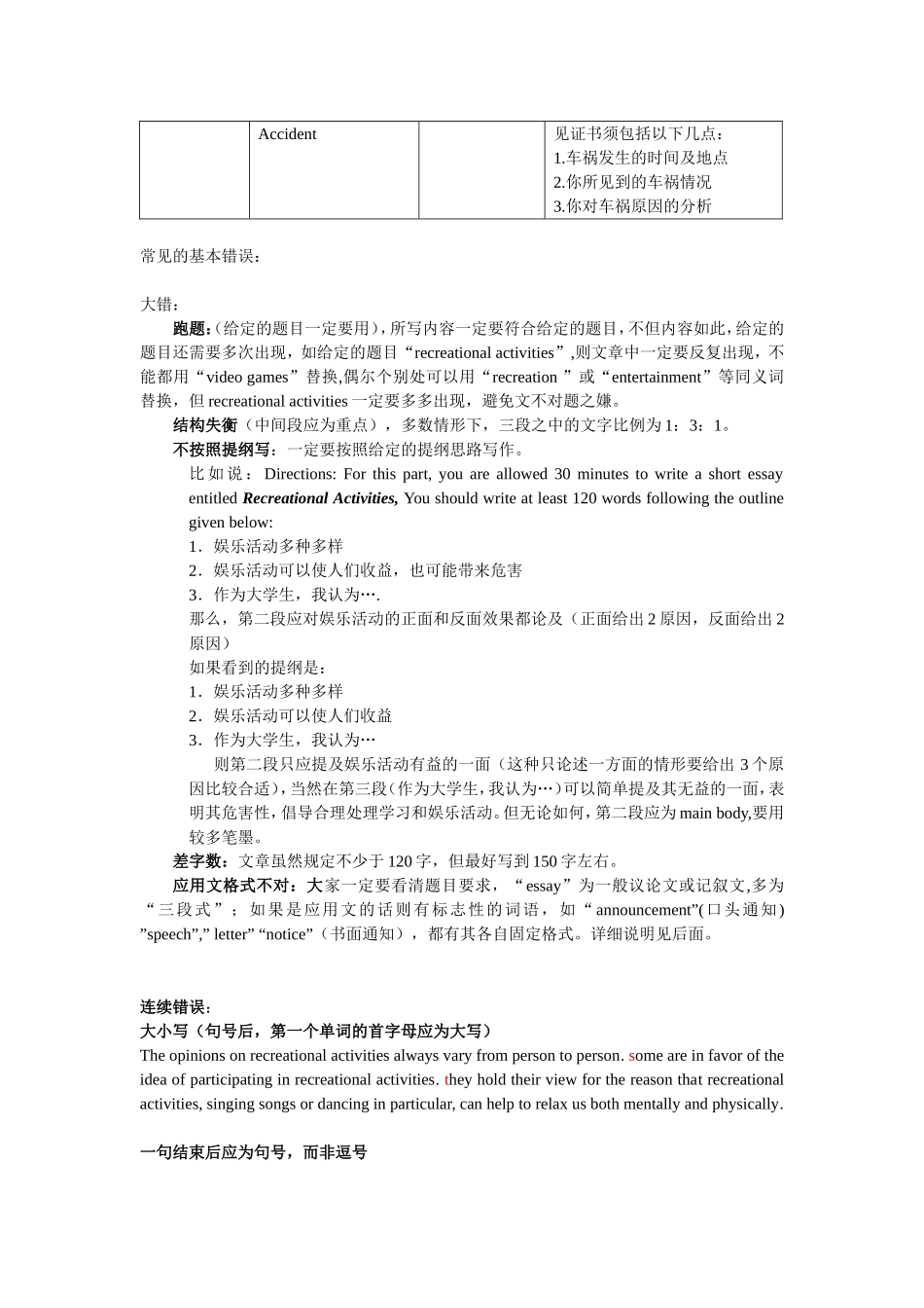 四级历年作文题目类型及要求_第3页