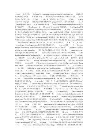 四级听力60个必考习语祥解