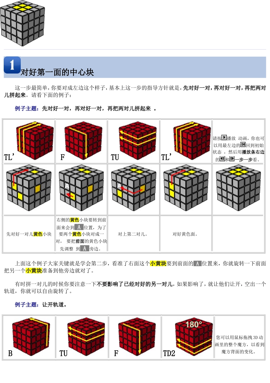 四阶魔方完整图例教程(提供给百度文库)_第2页