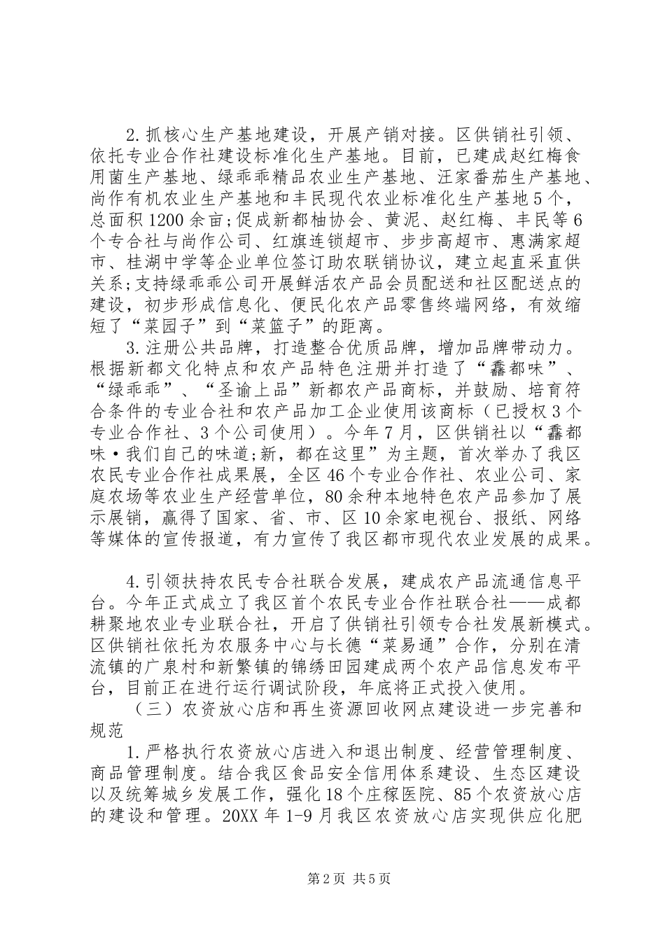 2024年区供销社工作总结_第2页
