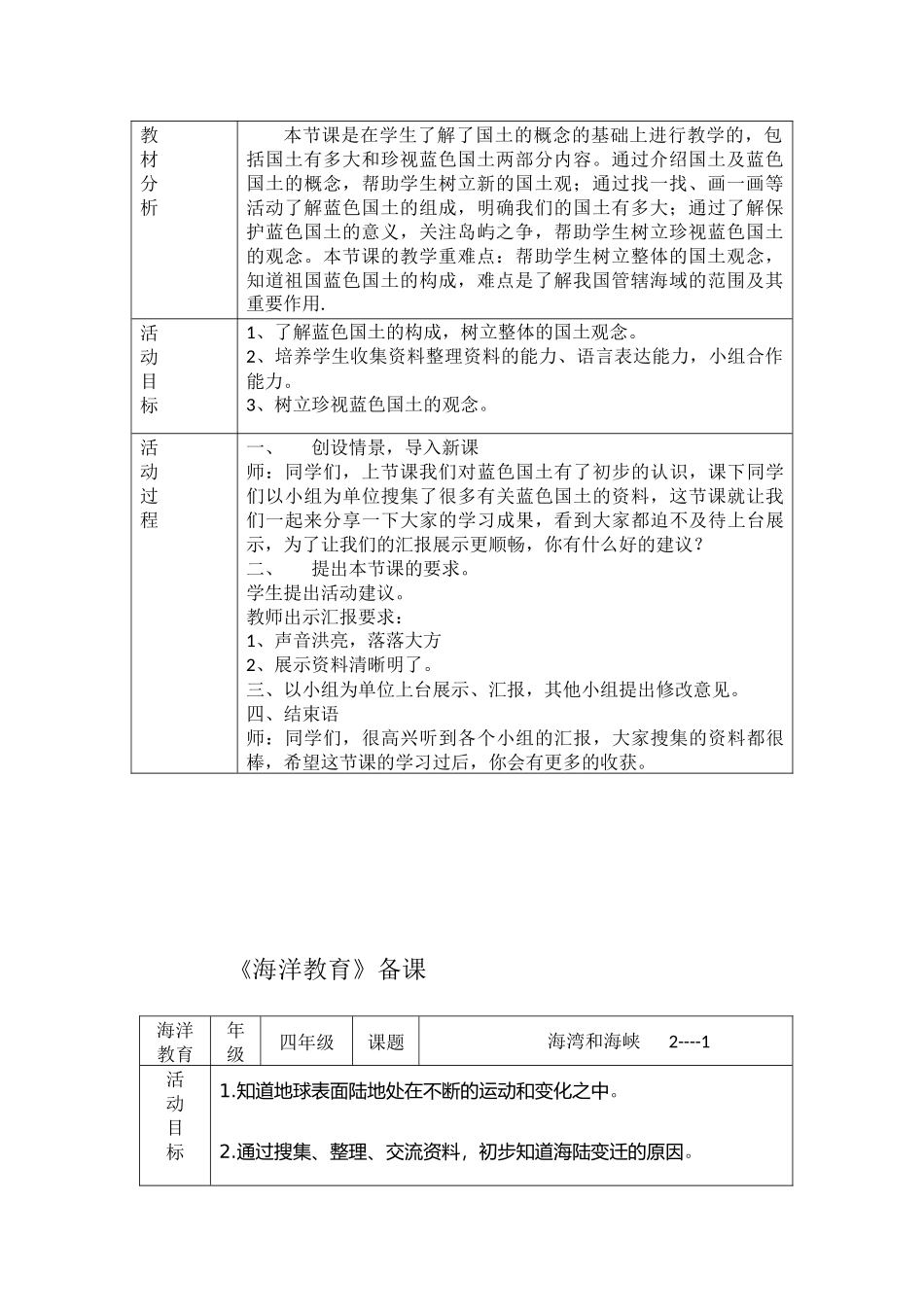 四年级下册海洋教育备课_第3页
