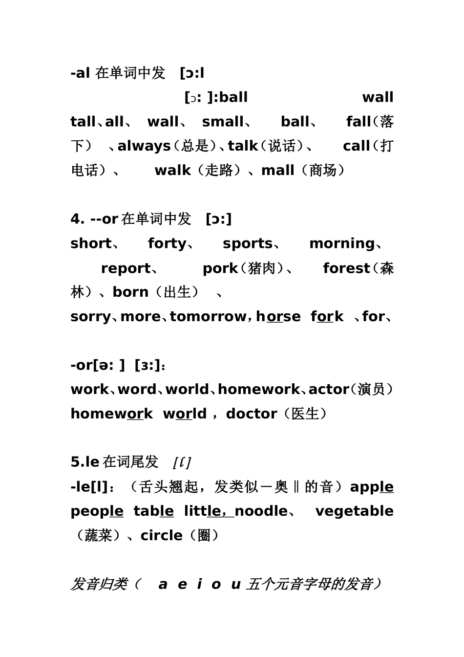 四年级英语下册语音知识总结_第2页