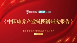【亿翰智库】2024中国康养产业链图谱研究报告