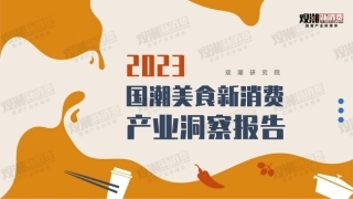 【观潮研究院】2023国潮美食新消费产业洞察报告
