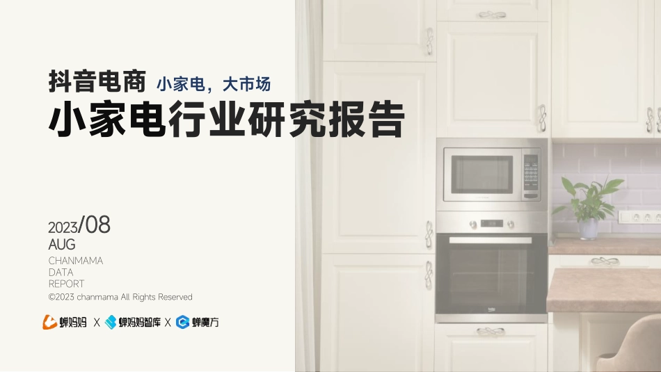 【蝉妈妈数据】小家电行业报告_第1页