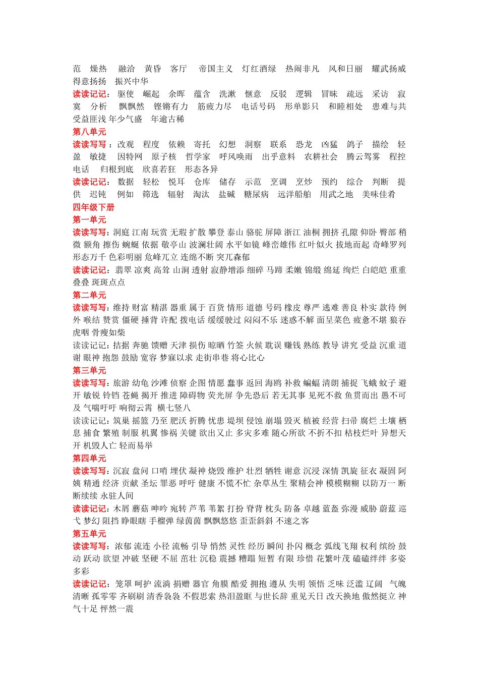 四年级至六年级词语盘点_第2页