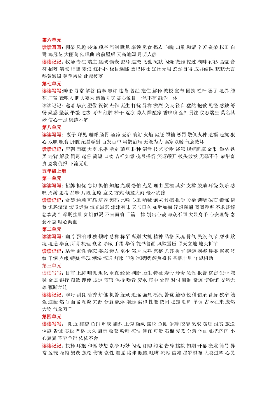 四年级至六年级词语盘点_第3页