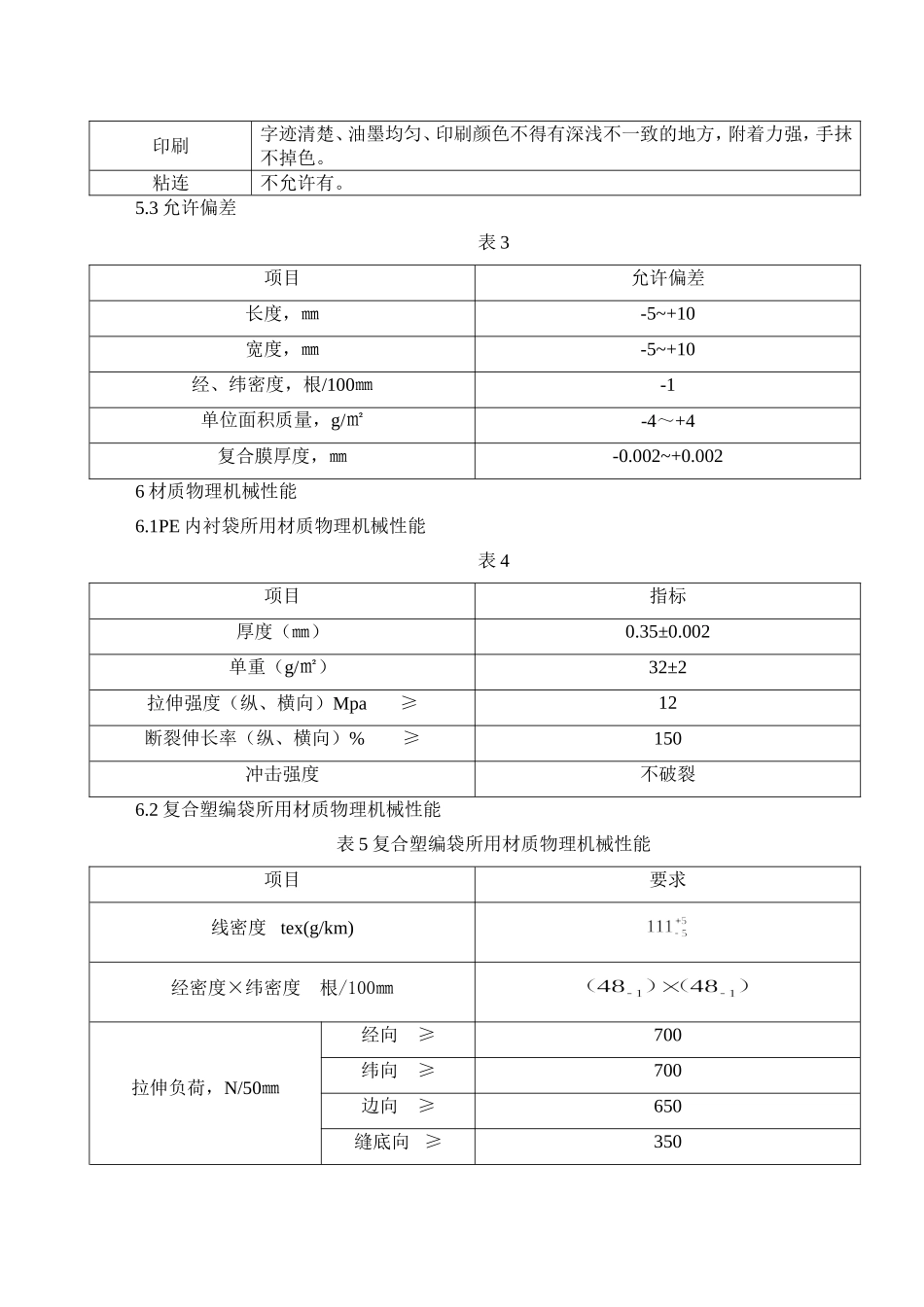 塑编袋技术规格书_第3页