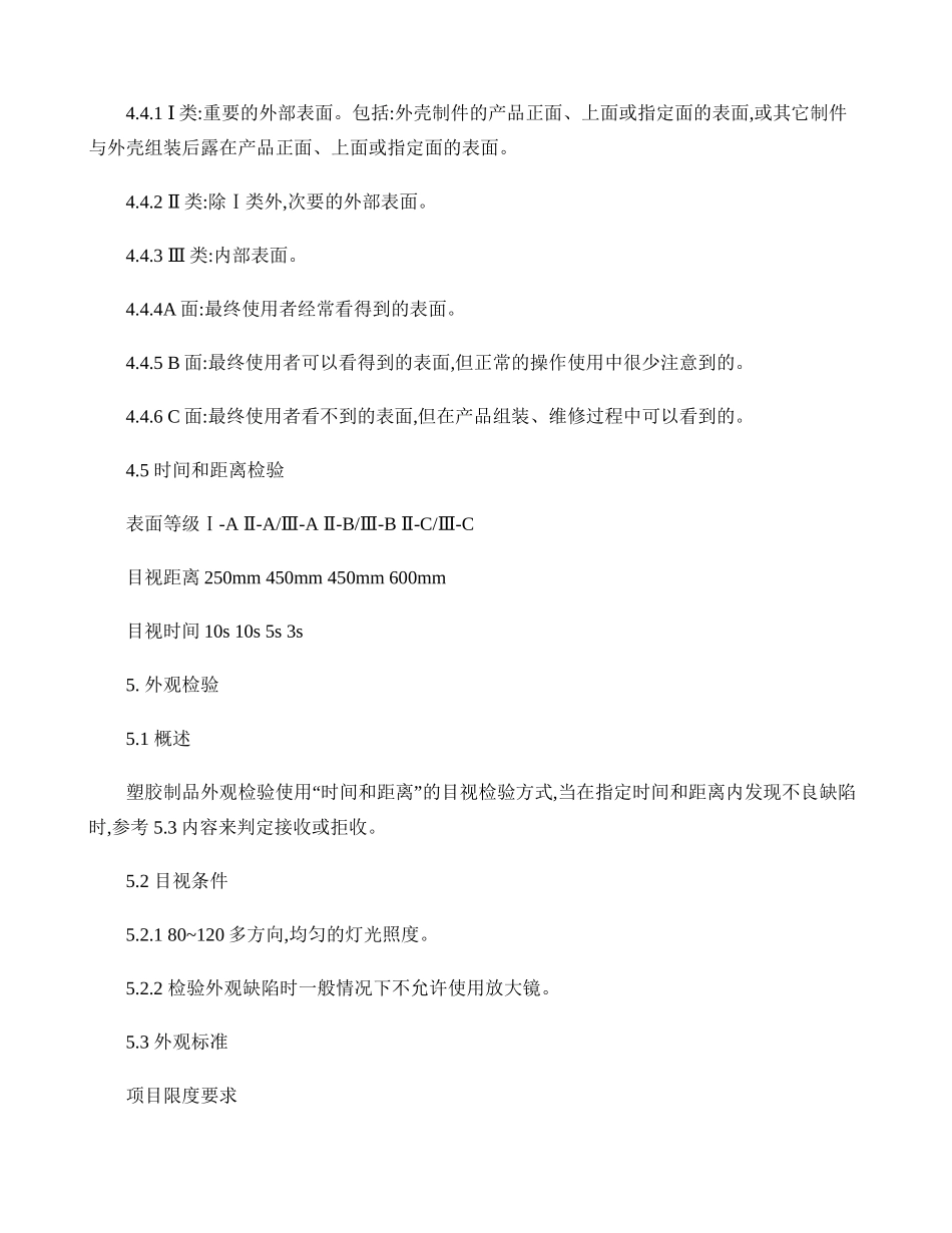 塑胶产品检验规范._第3页