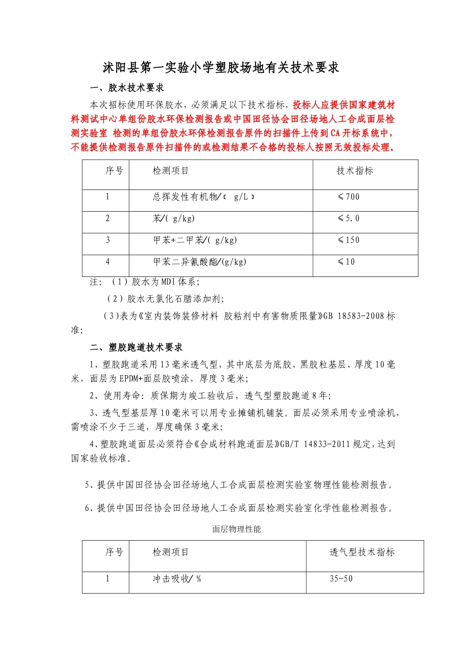 塑胶跑道技术要求(最新)_第1页