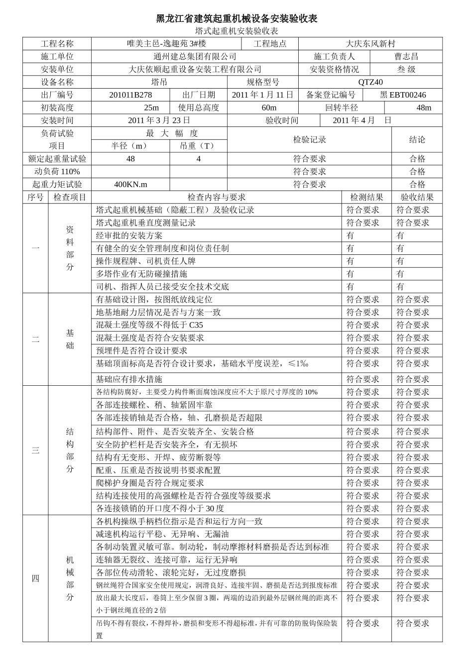 塔式起重机安装验收表_第3页