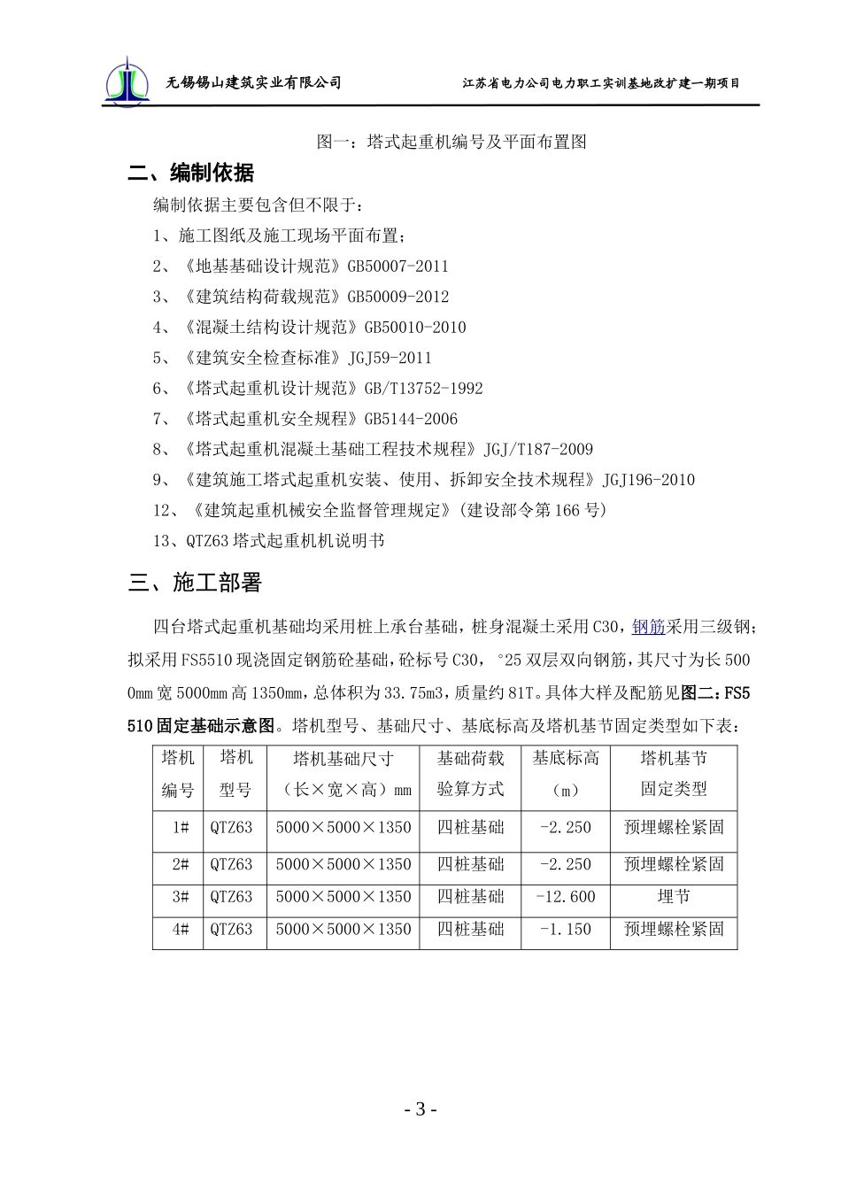 塔式起重机基础施工方案_第3页