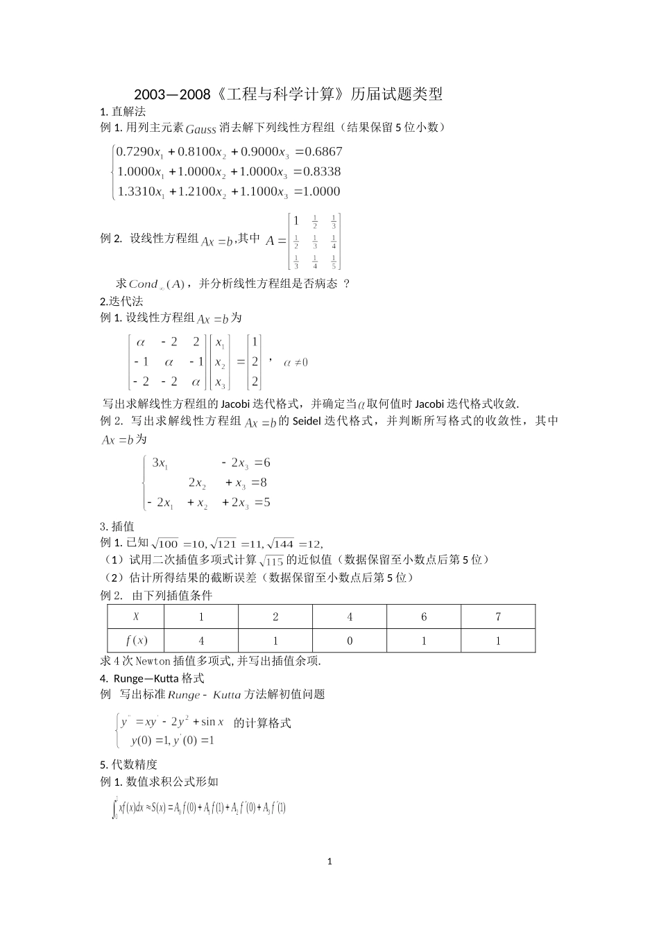天津大学最优化历年试题_第1页