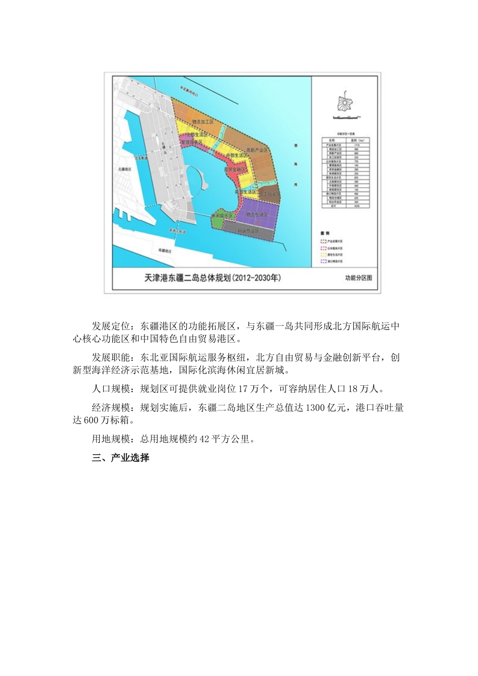 天津港东疆二岛总体规划_第2页
