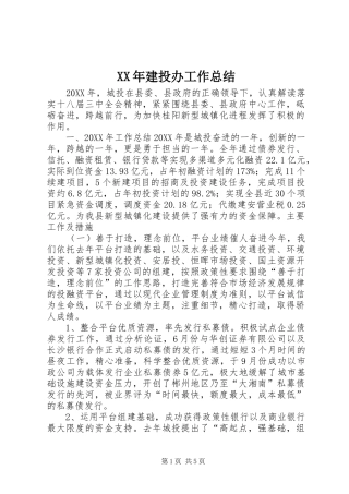 2024年建投办工作总结