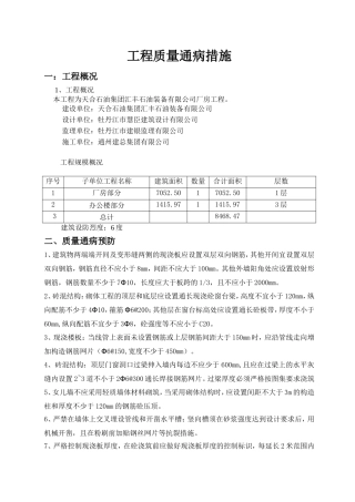 天合石油质量通病