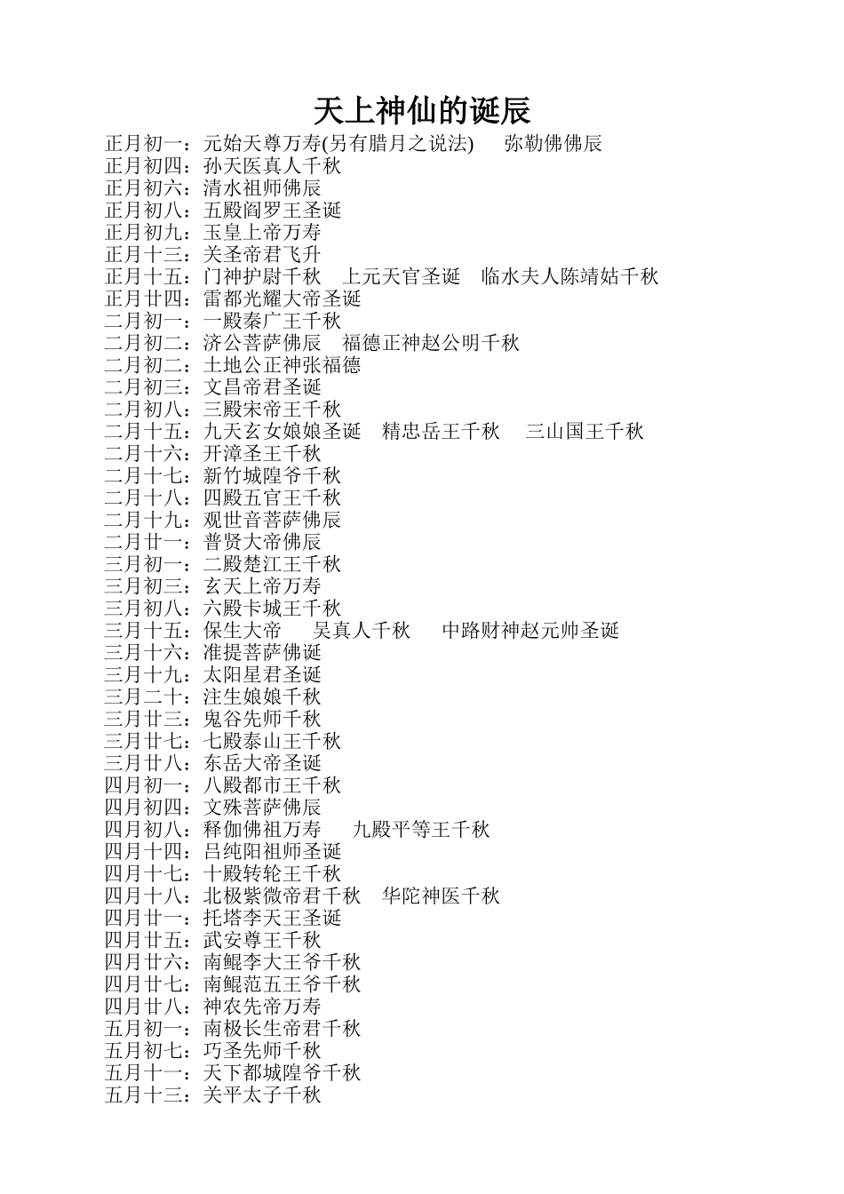 天上神仙的诞辰_第1页