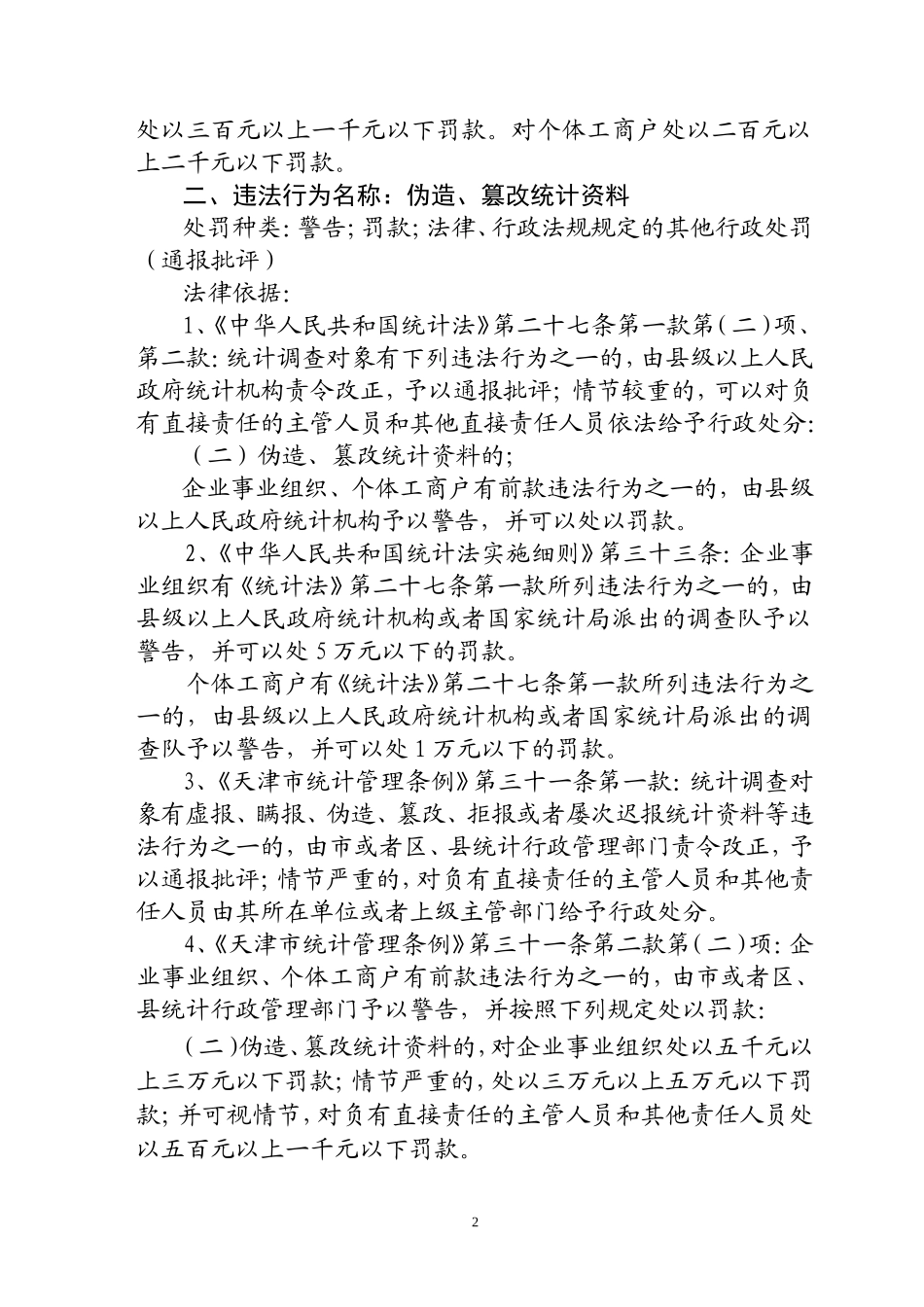 天津市统计局行政处罚(54)_第2页