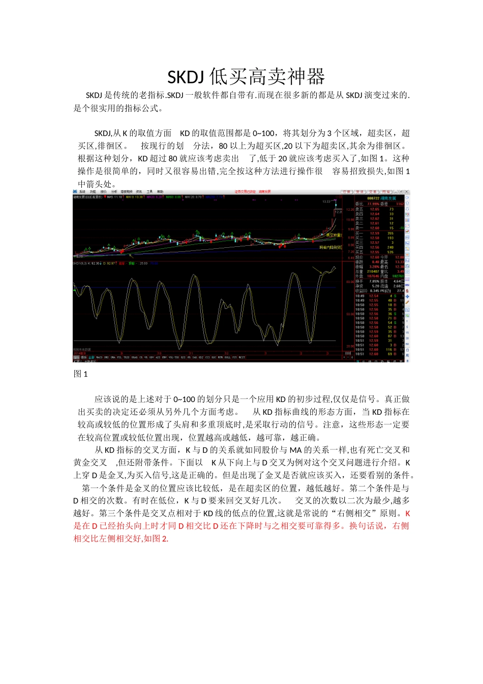 图解指标之skdj---低买高卖神器_第1页