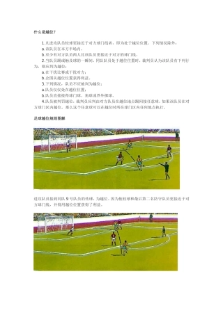 图解足球越位