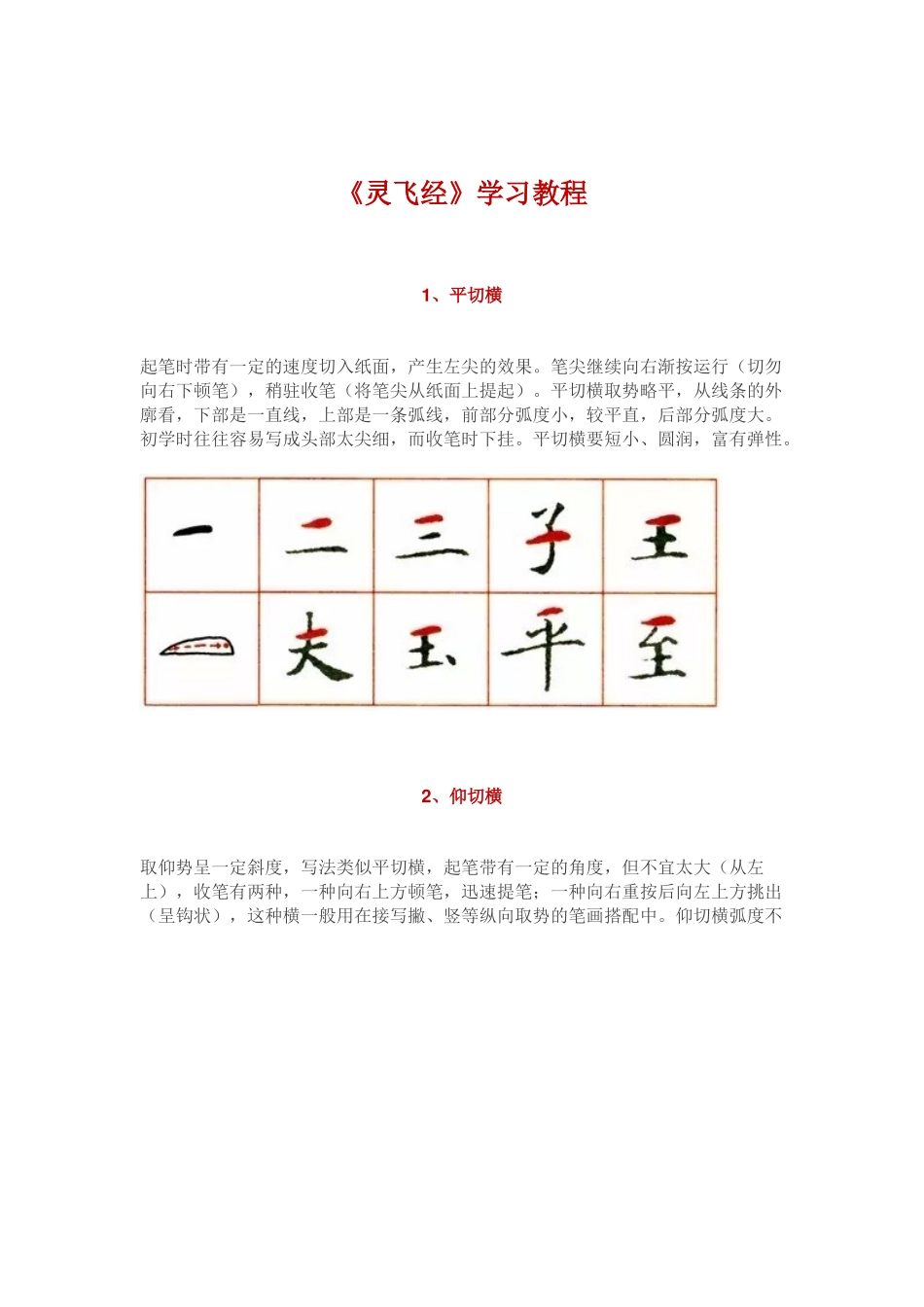 天下第一小楷《灵飞经》学习教程_第1页
